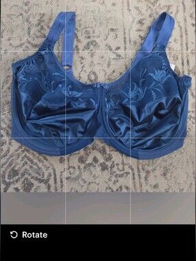 Elomi Caitlyn Underwire Side Support Bra Sapphire Blue Floral 38GG EL8030SAR